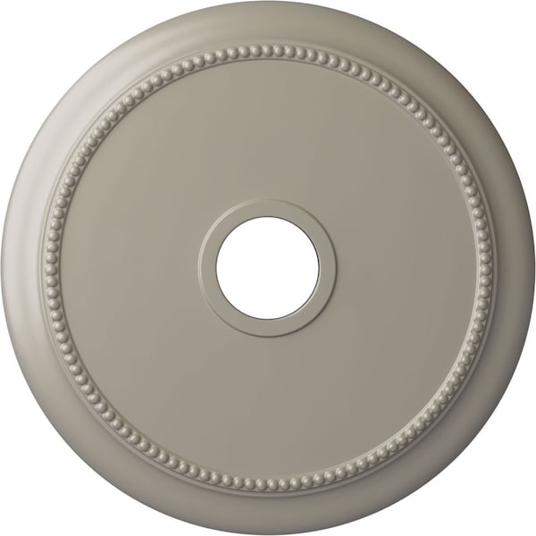 Ekena Millwork Crendon Ceiling Medallion (Fits Canopies up to 4 3/8"), 24 1/8"OD x 4 3/8"ID x 2 1/4"P, Pearl White CM24CRPWS - main